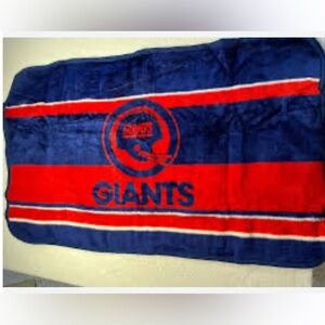 RARE Vintage Heavy Duty San Marcos NFL New York giants Throw Blanket